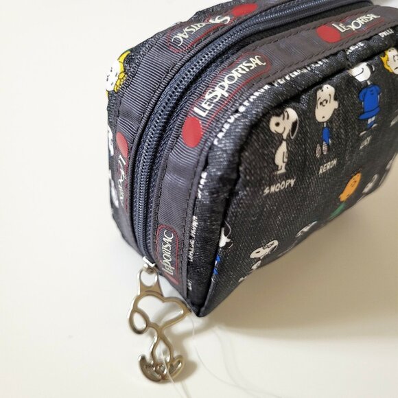 LeSportsac x Snoopy All Star Peanuts Small Pouch Coin Purse Wallet Cartoon Gift - Picture 3 of 5